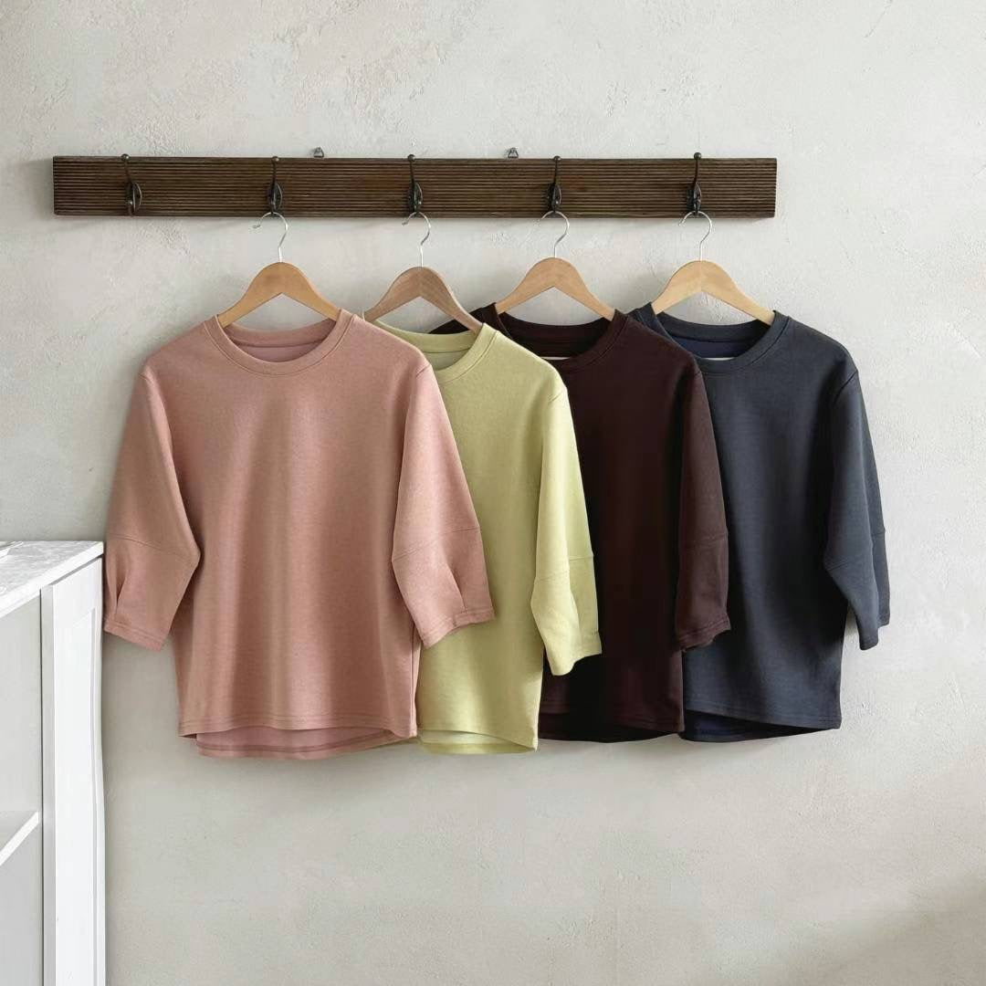 Basic Crew Neck Half Sleeve Top