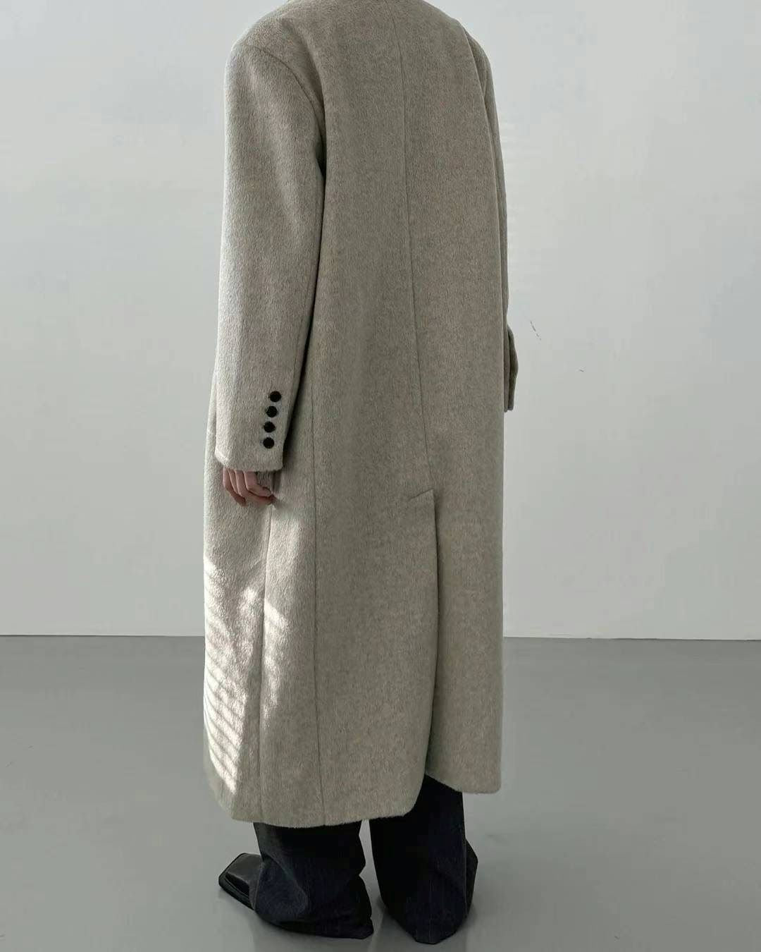 Cashmere Blend Long Coat