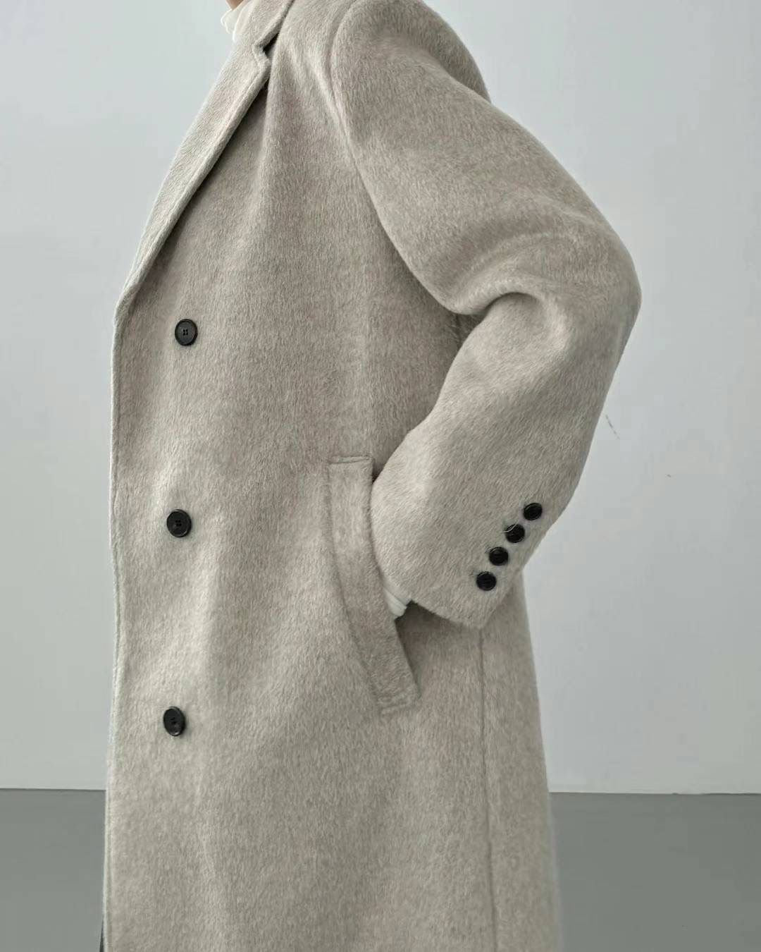 Cashmere Blend Long Coat