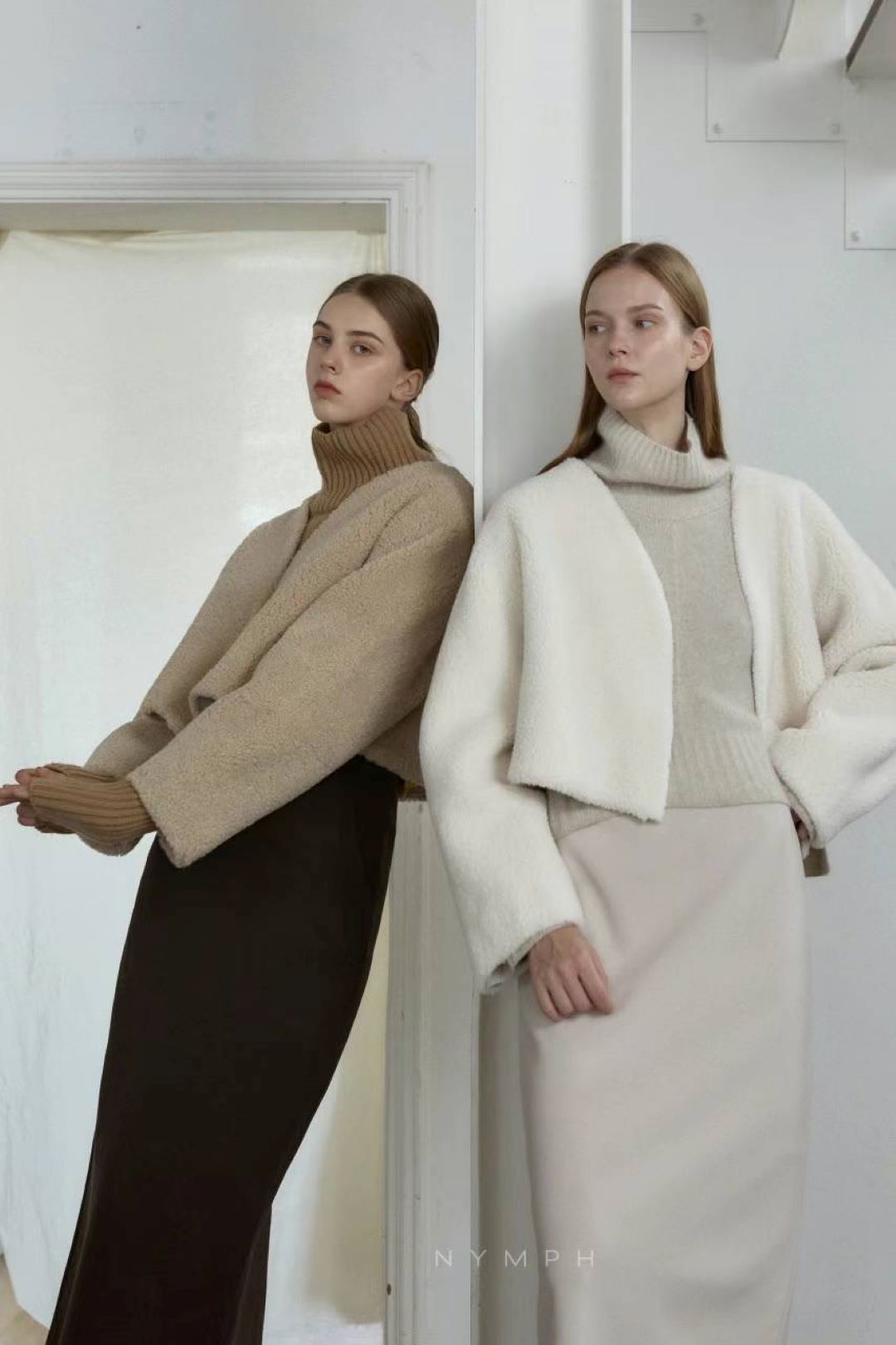 Shearling Open Jacket