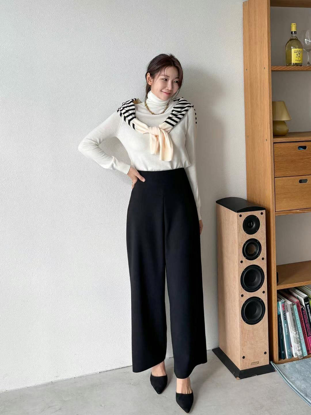Straightcut Pants without Buttons