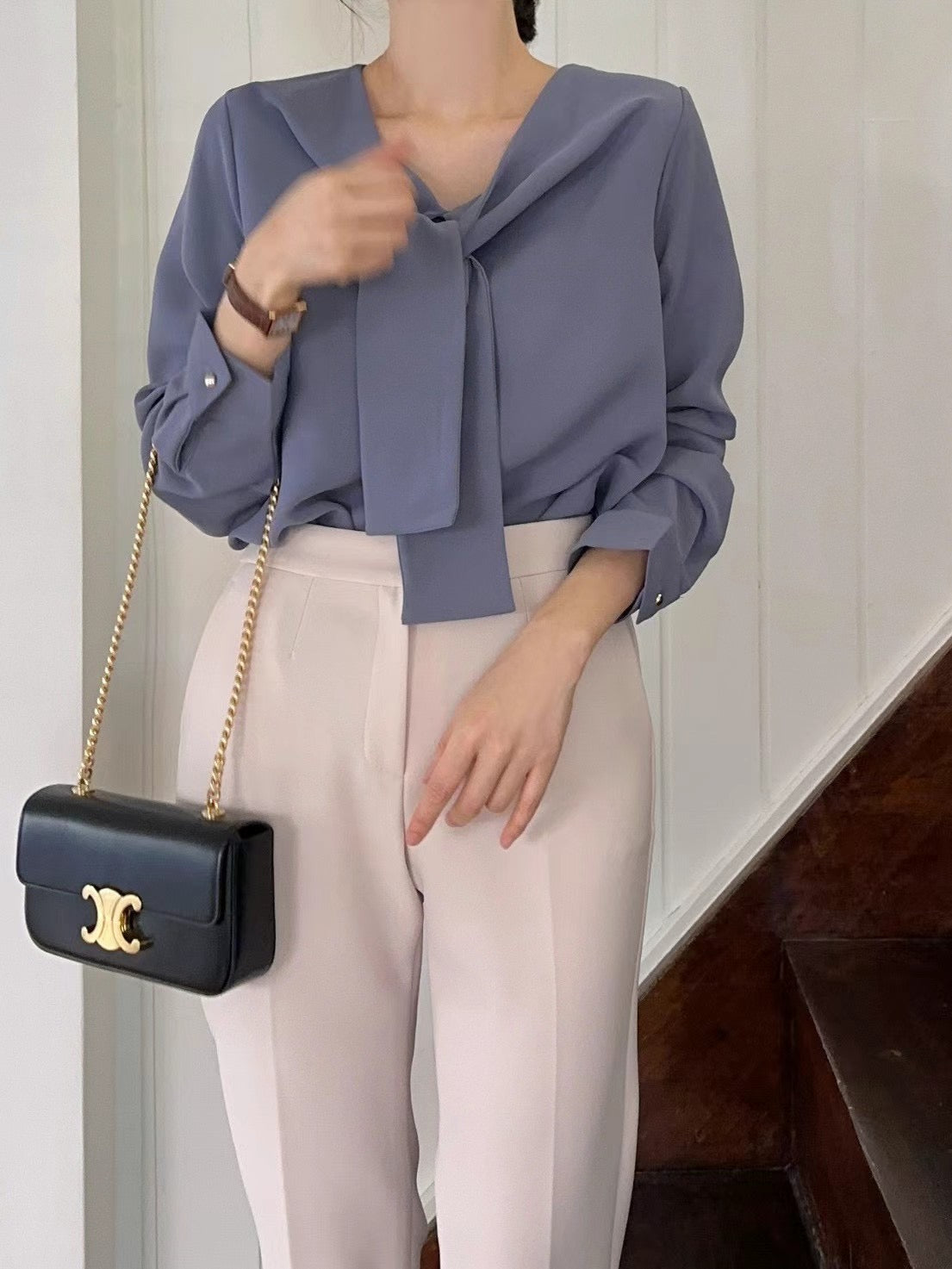 Front Tie Blouse