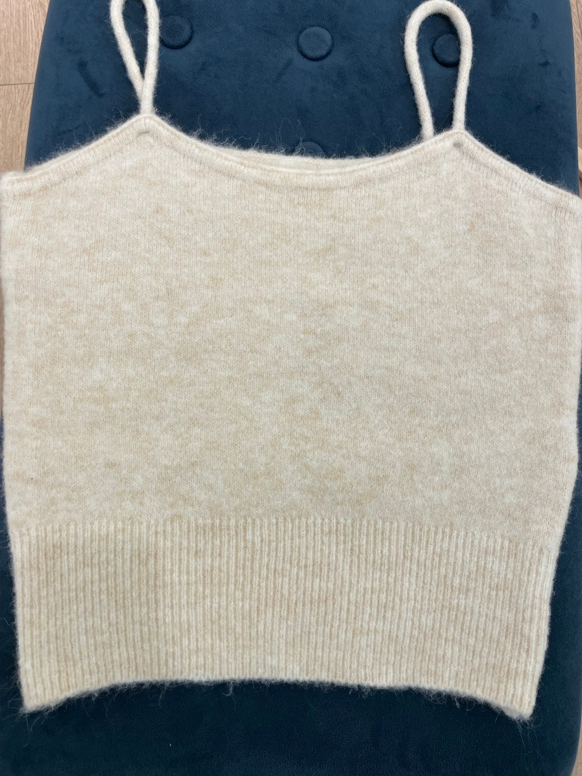 Cropped Knit Cardigan with Knit Tank top Set