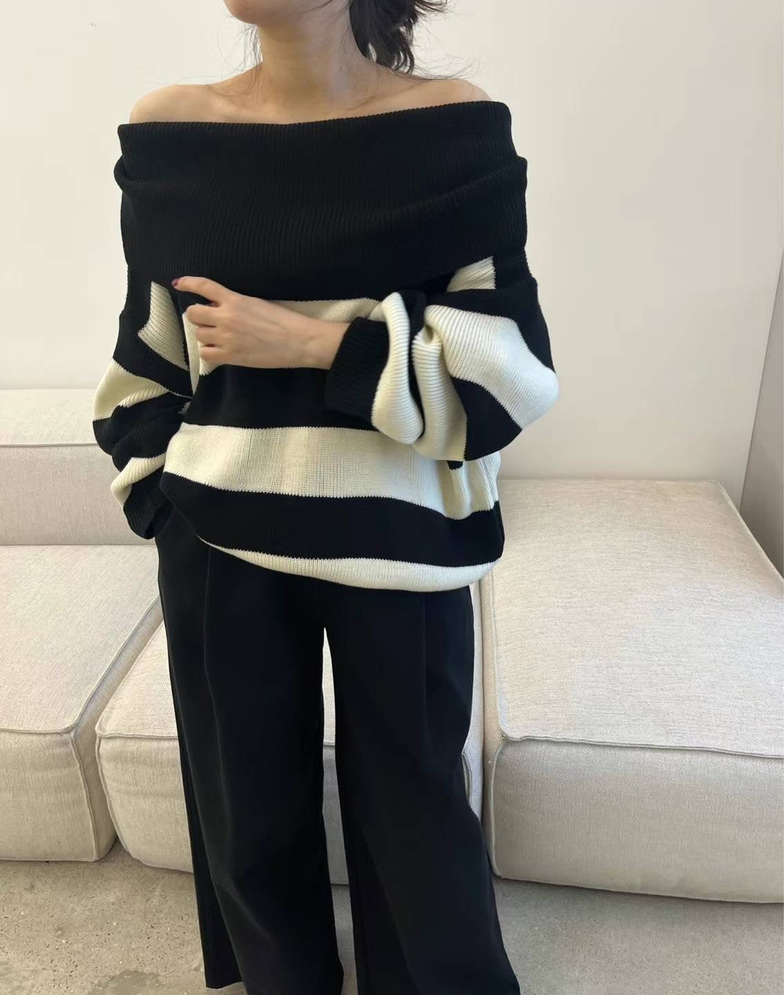 Cold Shoulder Sweater
