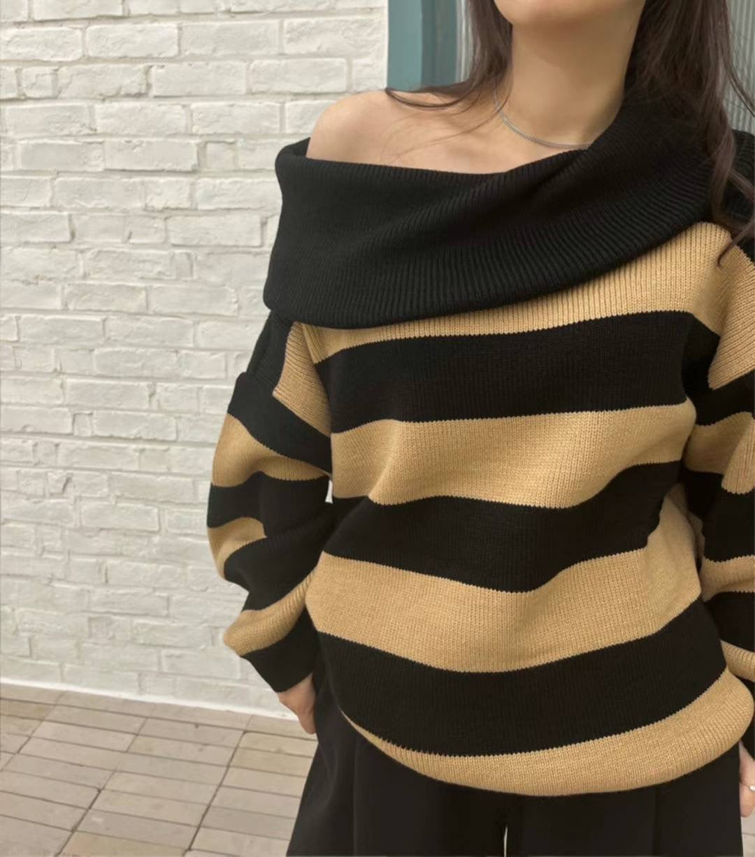 Cold Shoulder Sweater