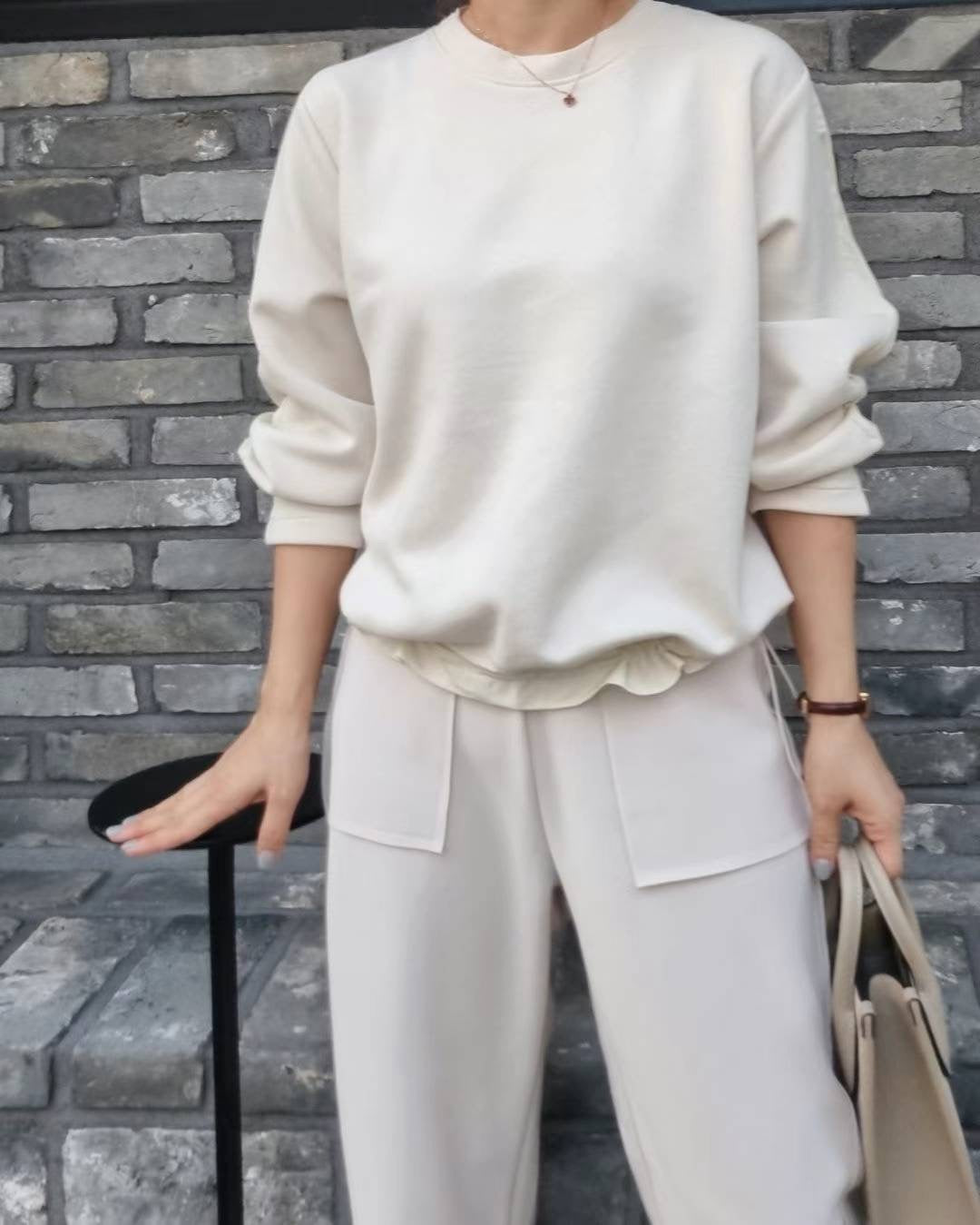 Drawstring Cotton Silk Top