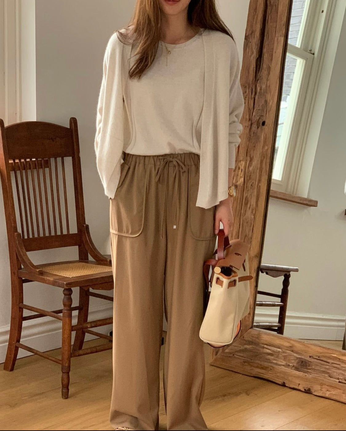 Wool Cashmere Mixed Cardigan