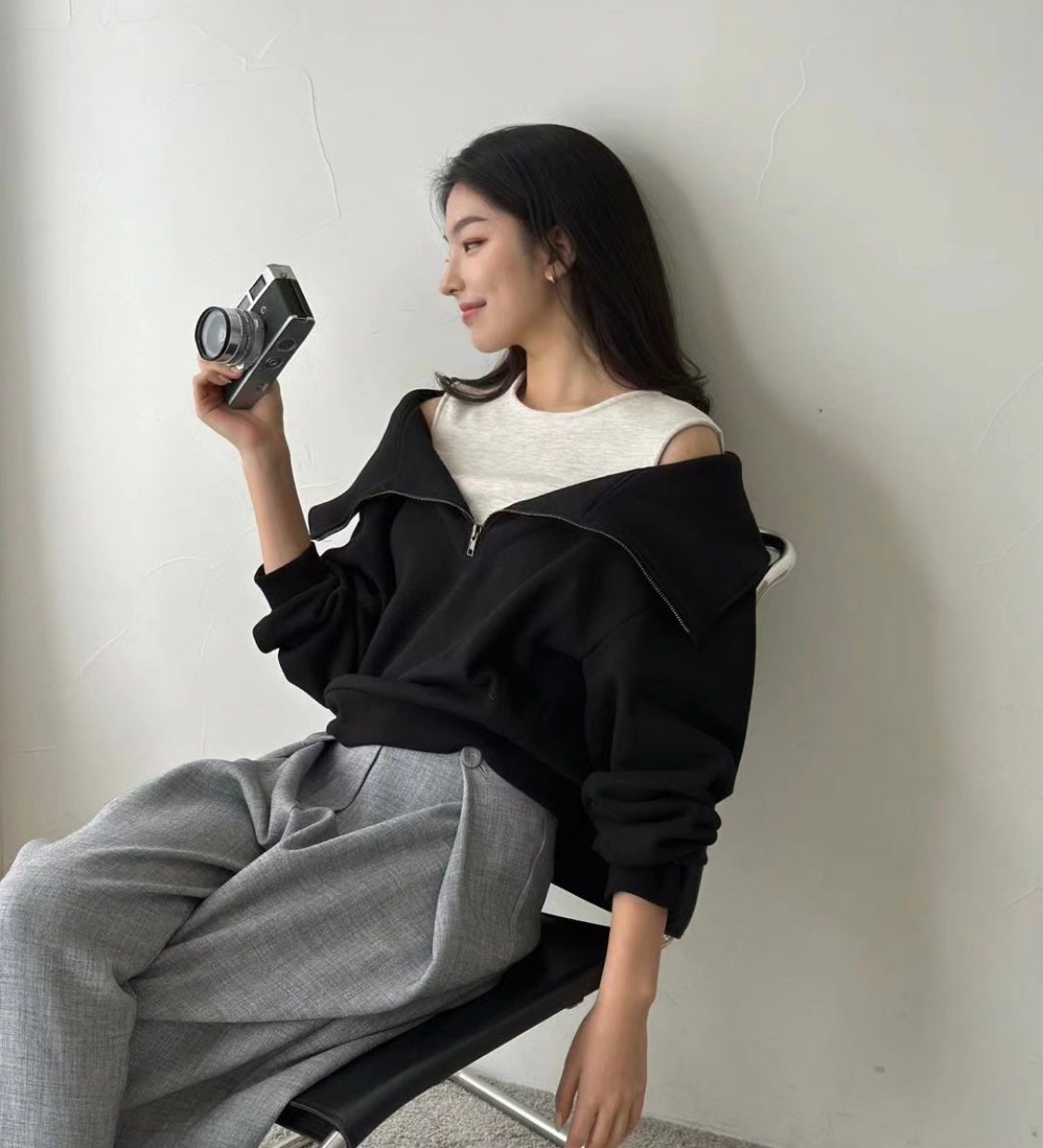 Cold Shoulder Sweatshirt