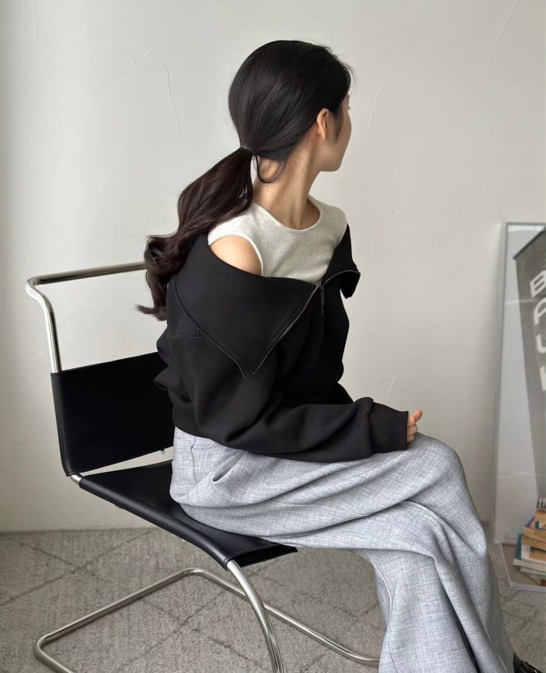 Cold Shoulder Sweatshirt