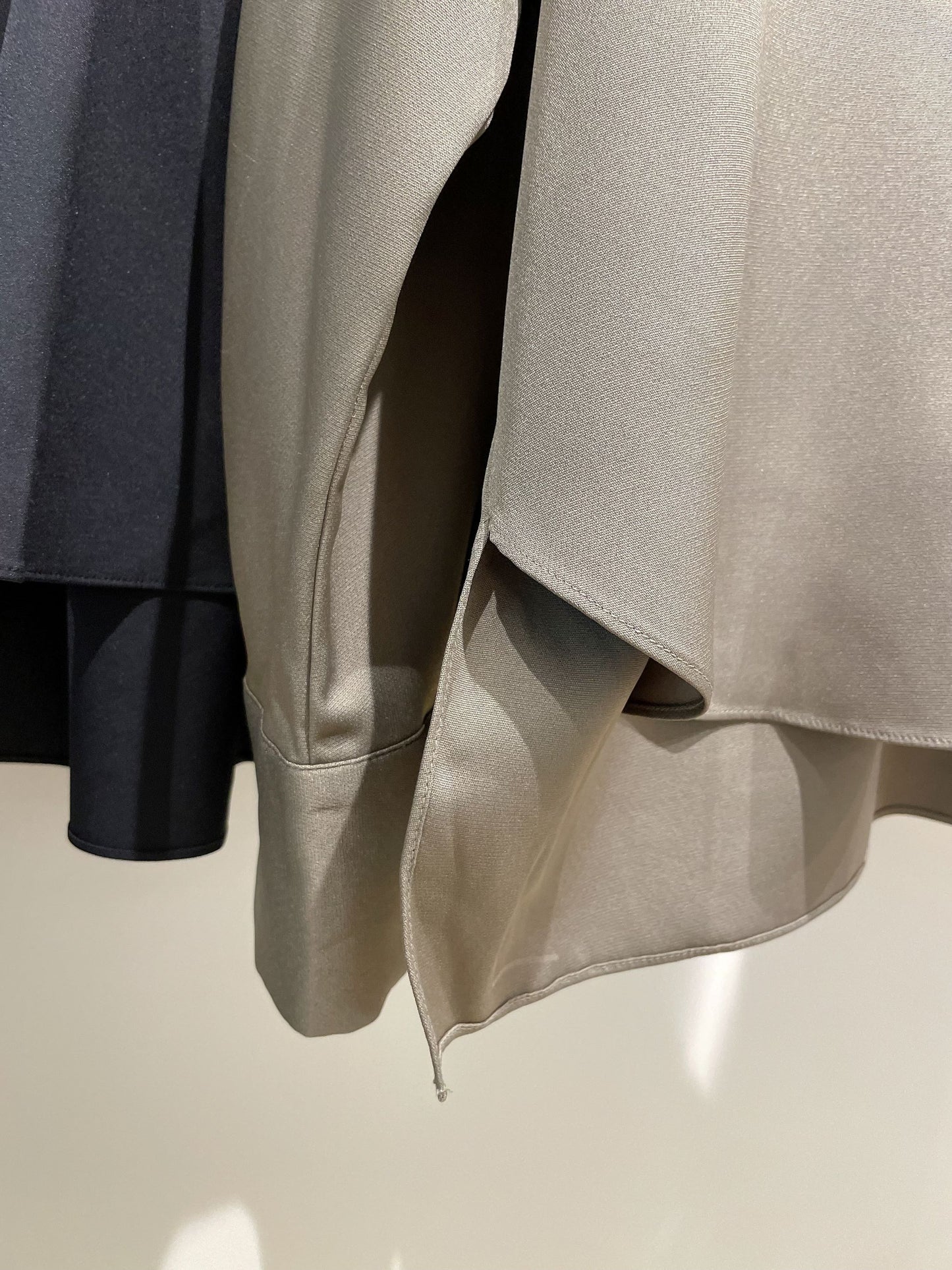 Vneck Back Pleated Blouse