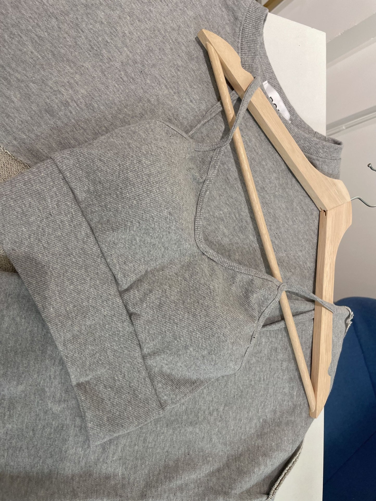 Cropped Bell Sleeve Sweatshirt Set