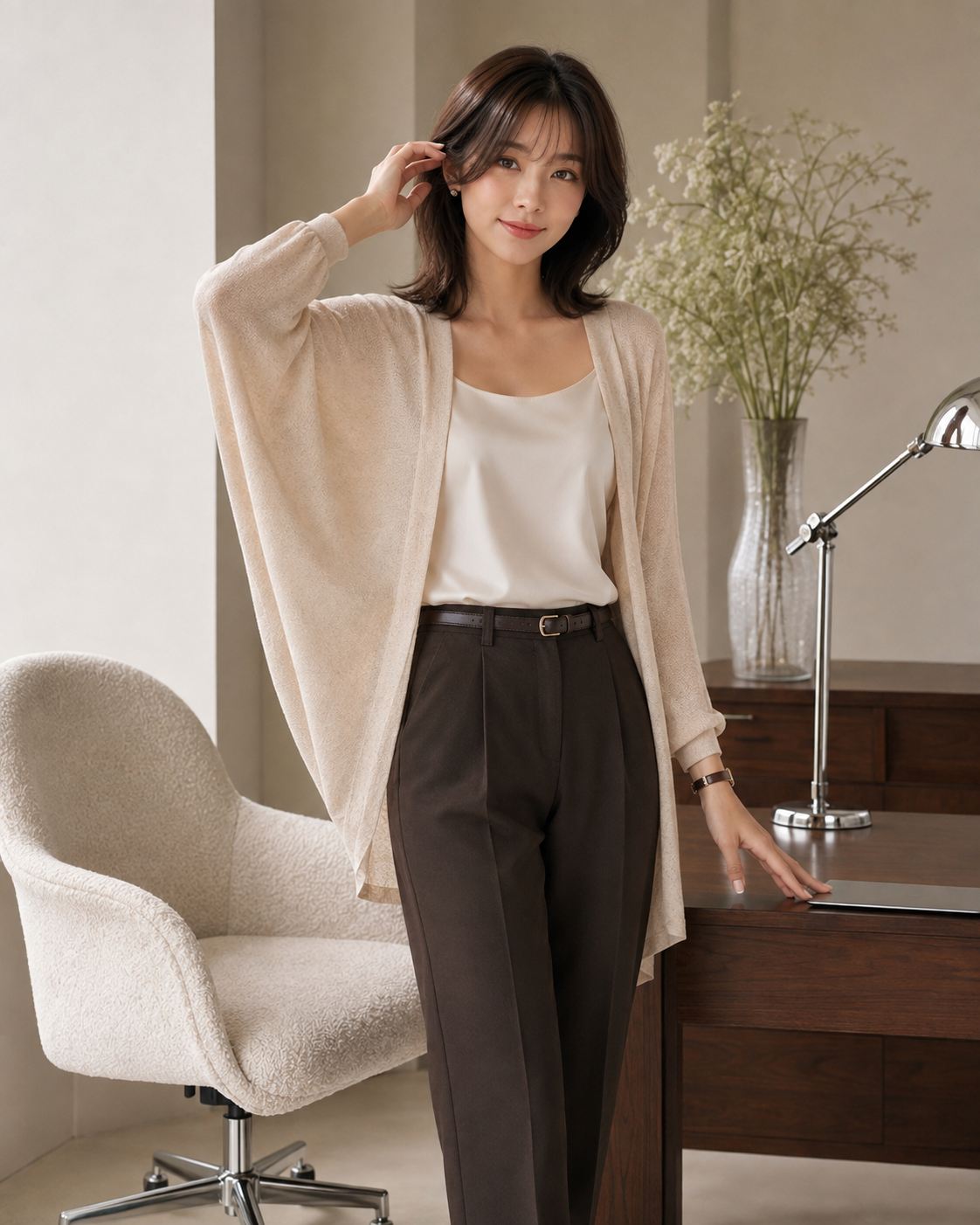 Bat Wing Open Cardi