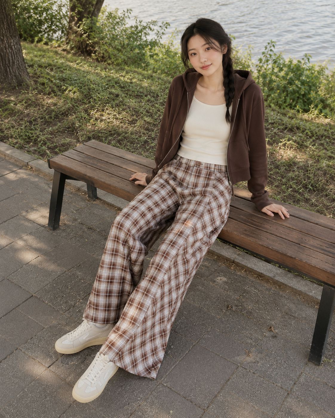 789 - Coloured Checkered Pants