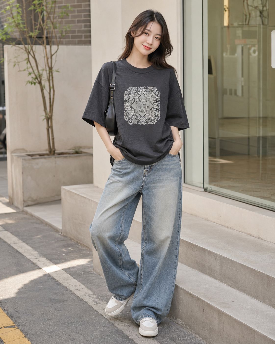 Totem Print T Shirt - D1182