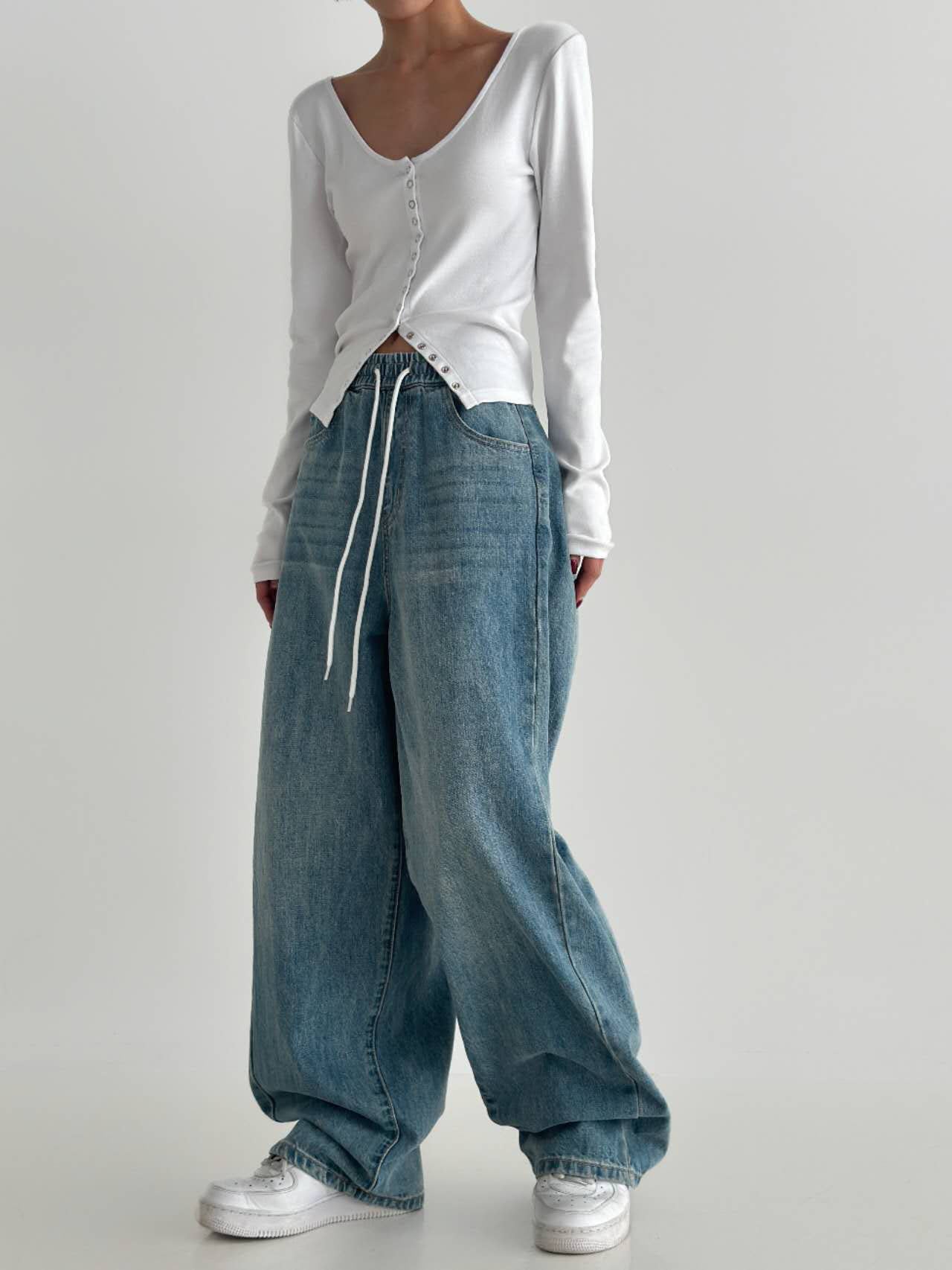 Drawstring Jeans