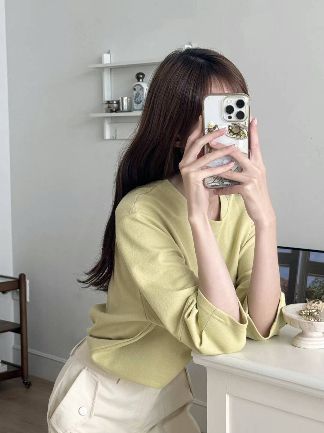Basic Crew Neck Half Sleeve Top
