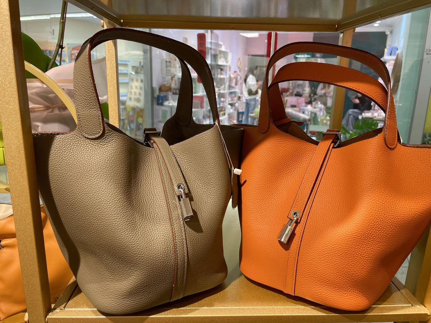 Leather Top Handle Bag