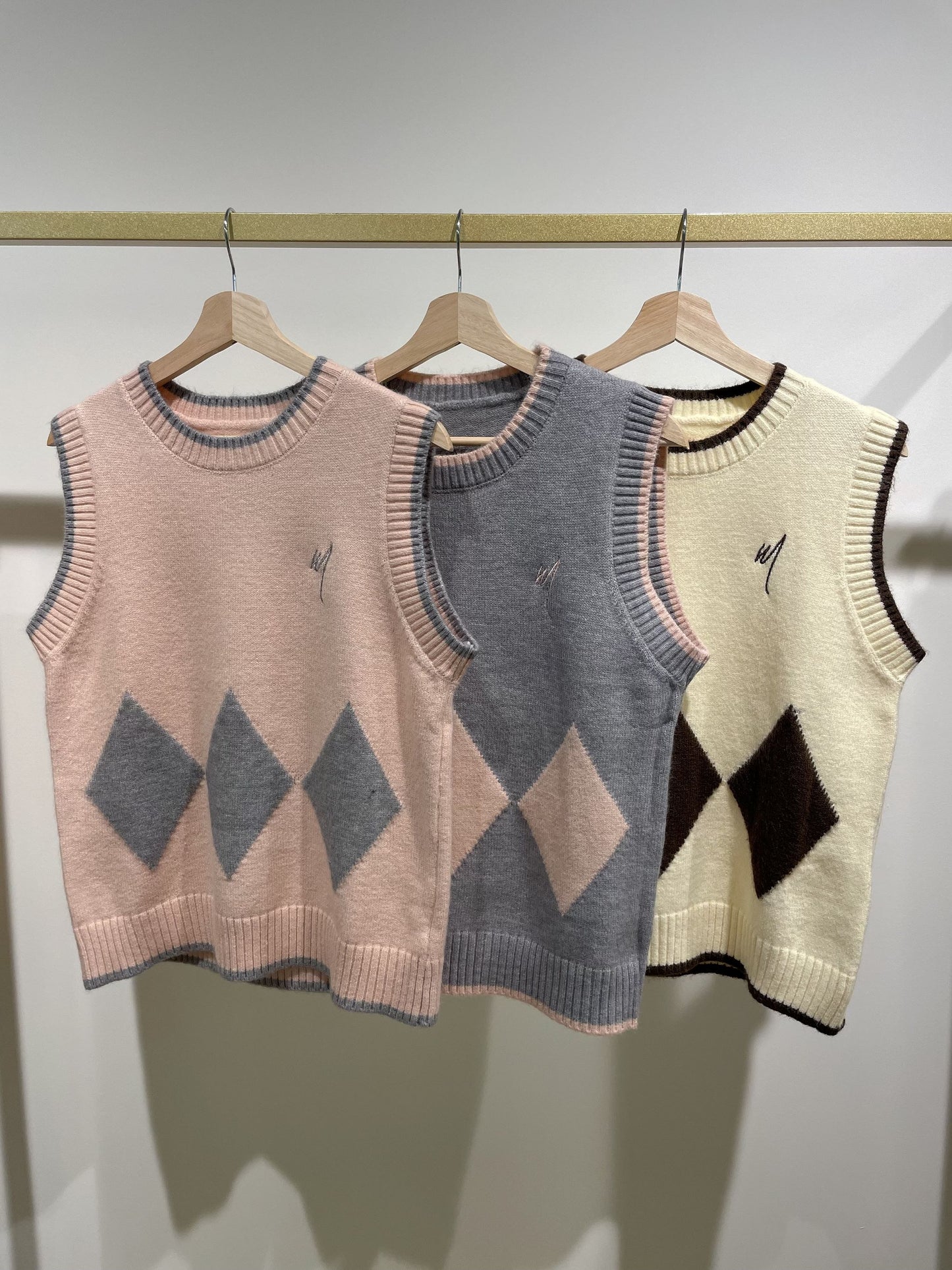 Argyle Knit Vest