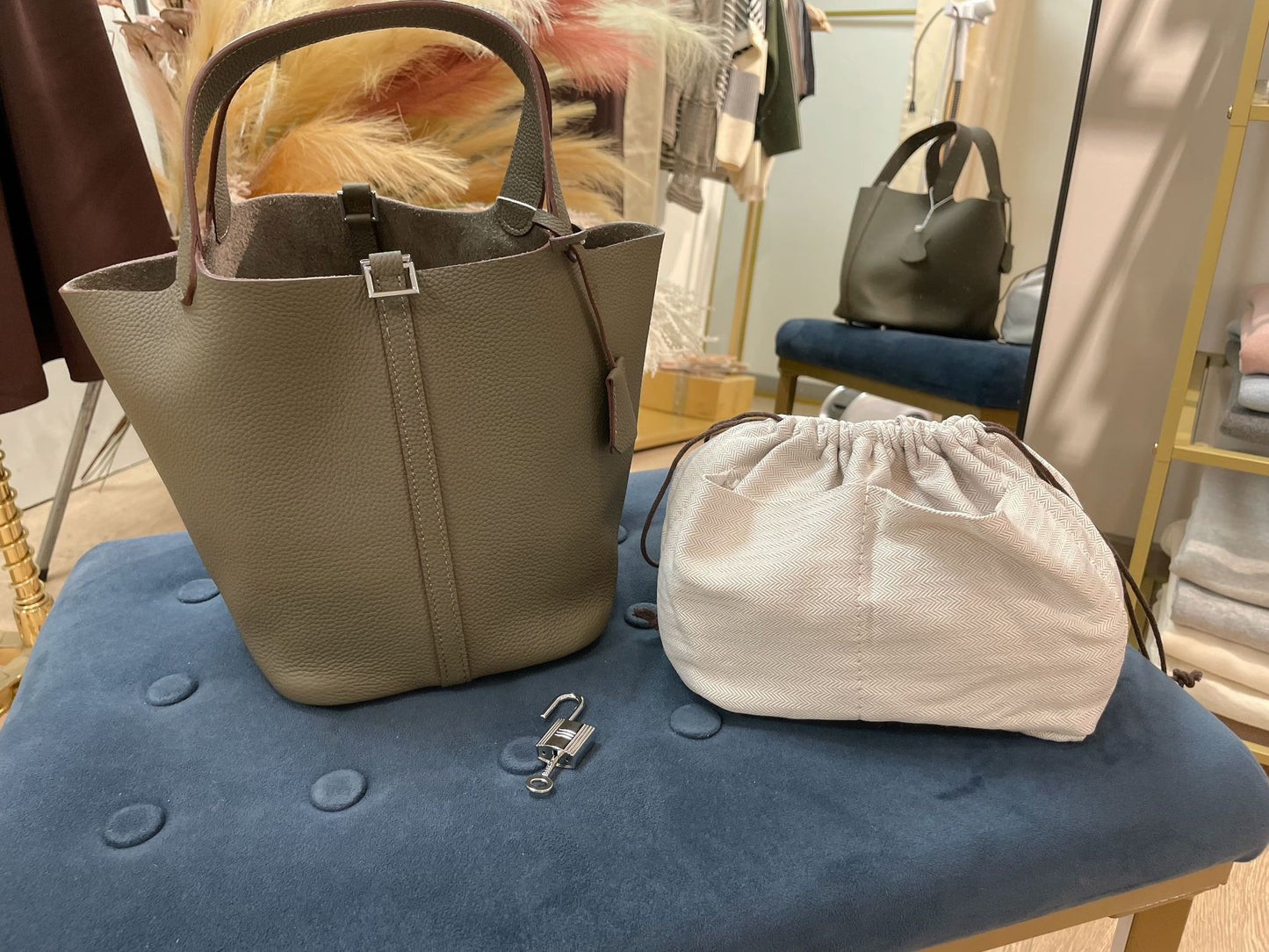 Leather Top Handle Bag