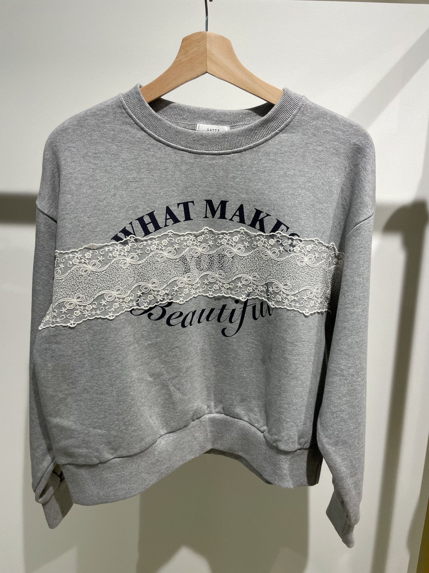 Crewneck Laced Sweatshirt