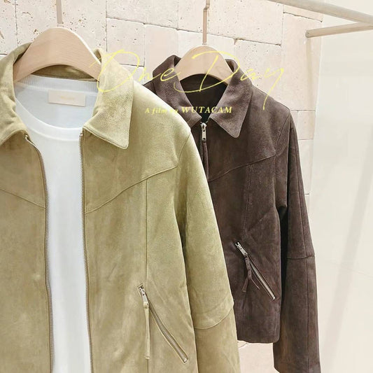 Suede Zipper Jacket