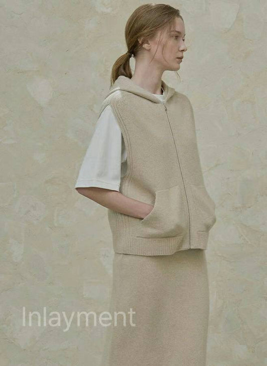 Basic Zipper Knit Vest