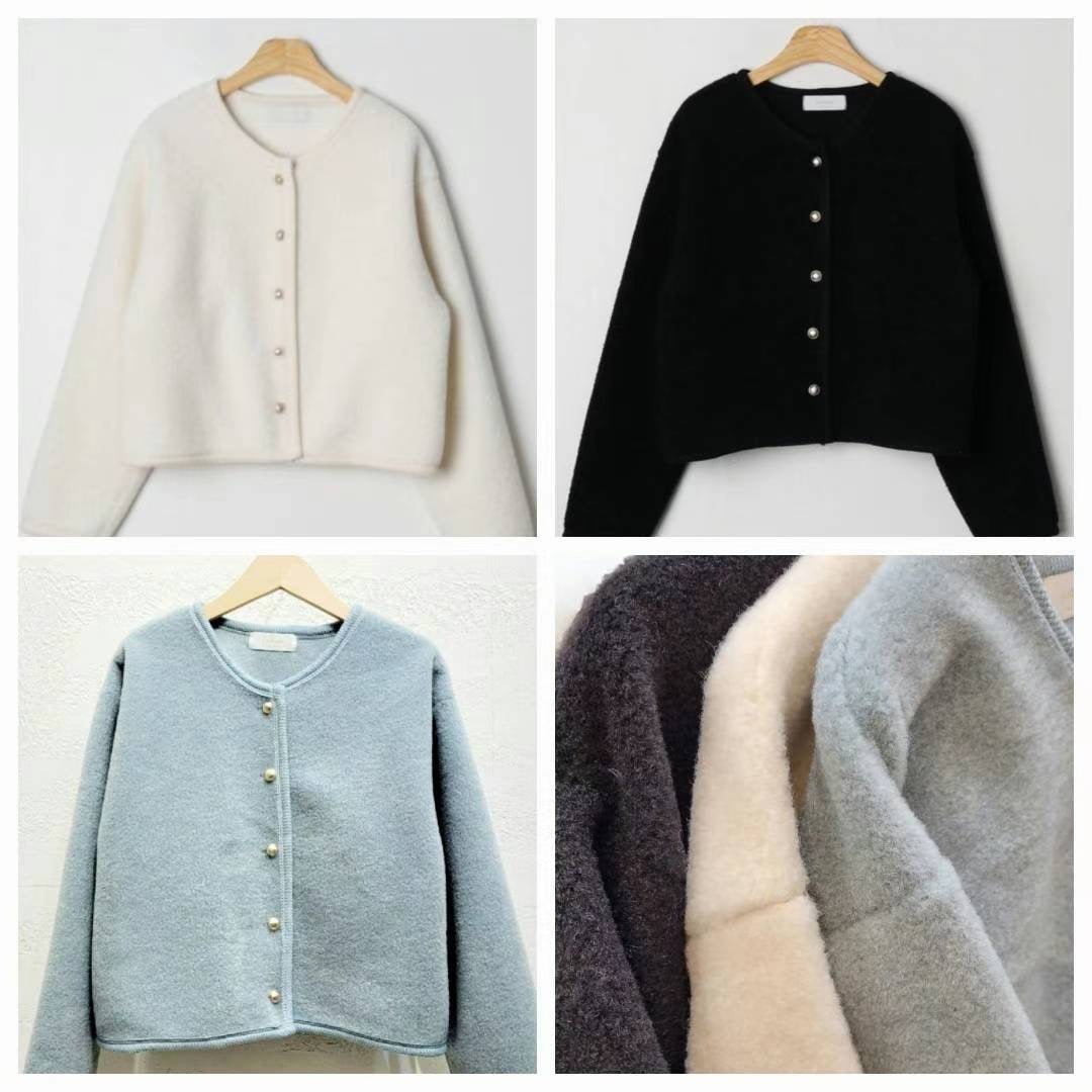 Cardigan with Gold Buttons