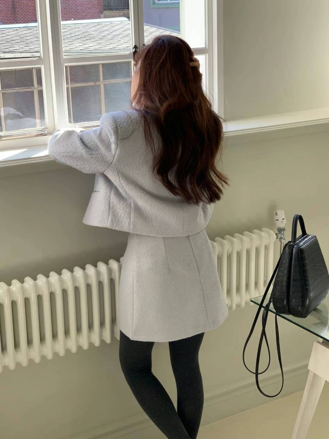 Cardigan with Silver Buttons