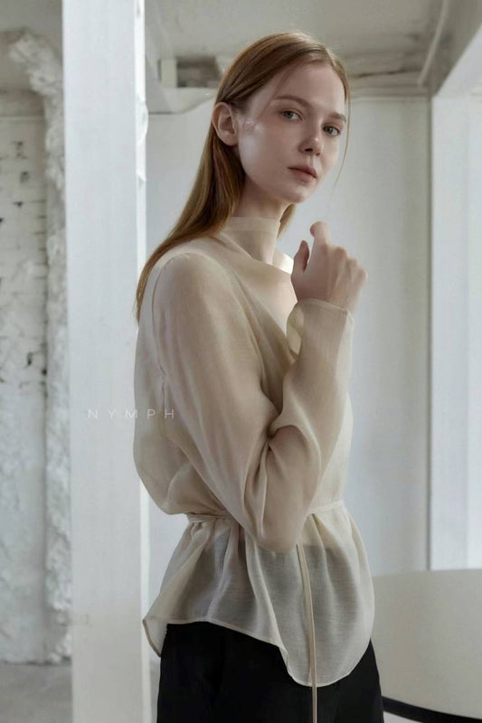 Silky Blouse and Tanktop Set