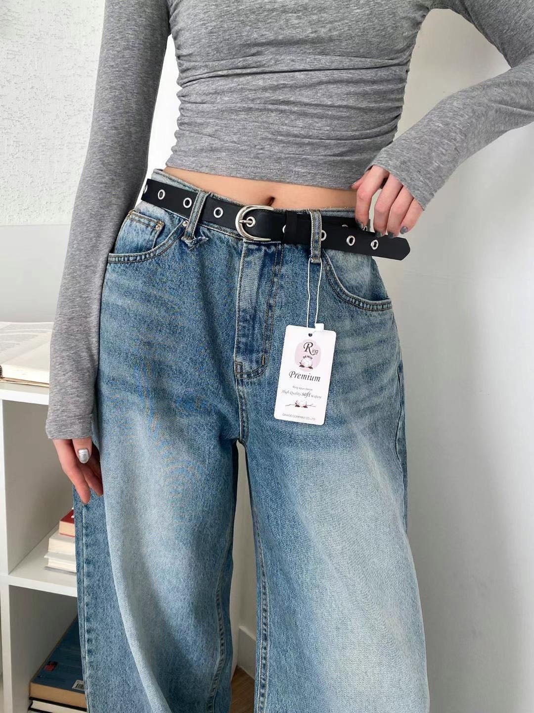 High Waist Bag Straight 6710
