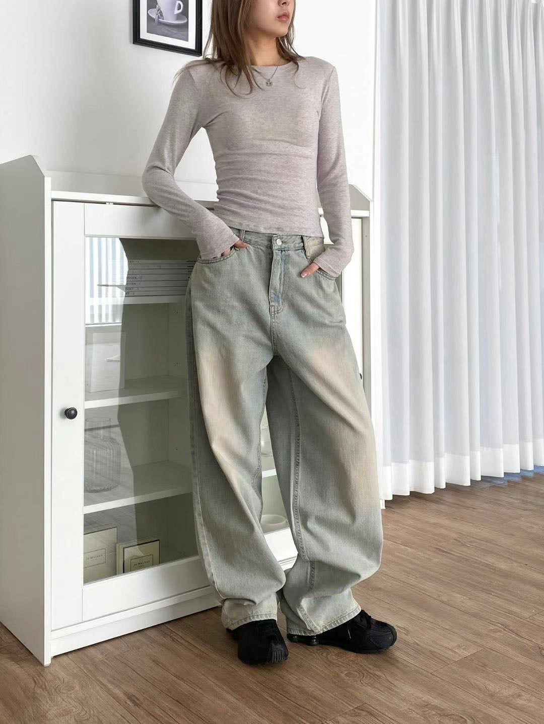High Waist Bag Straight 6712