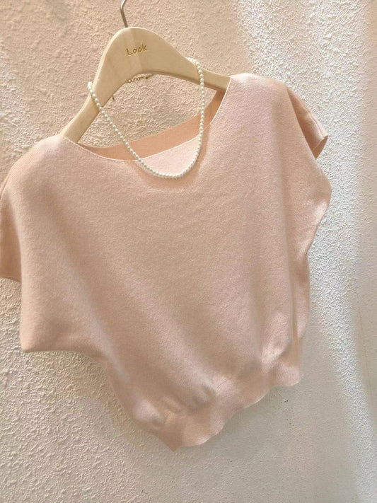 Boat Neck Knit Top