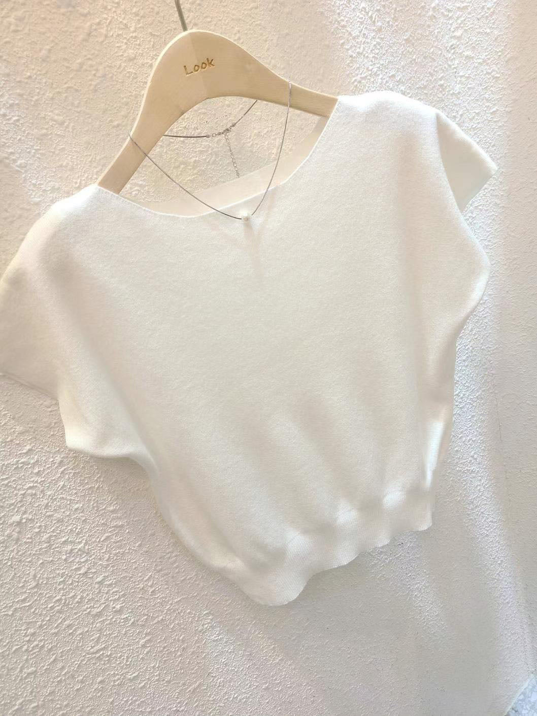 Boat Neck Knit Top