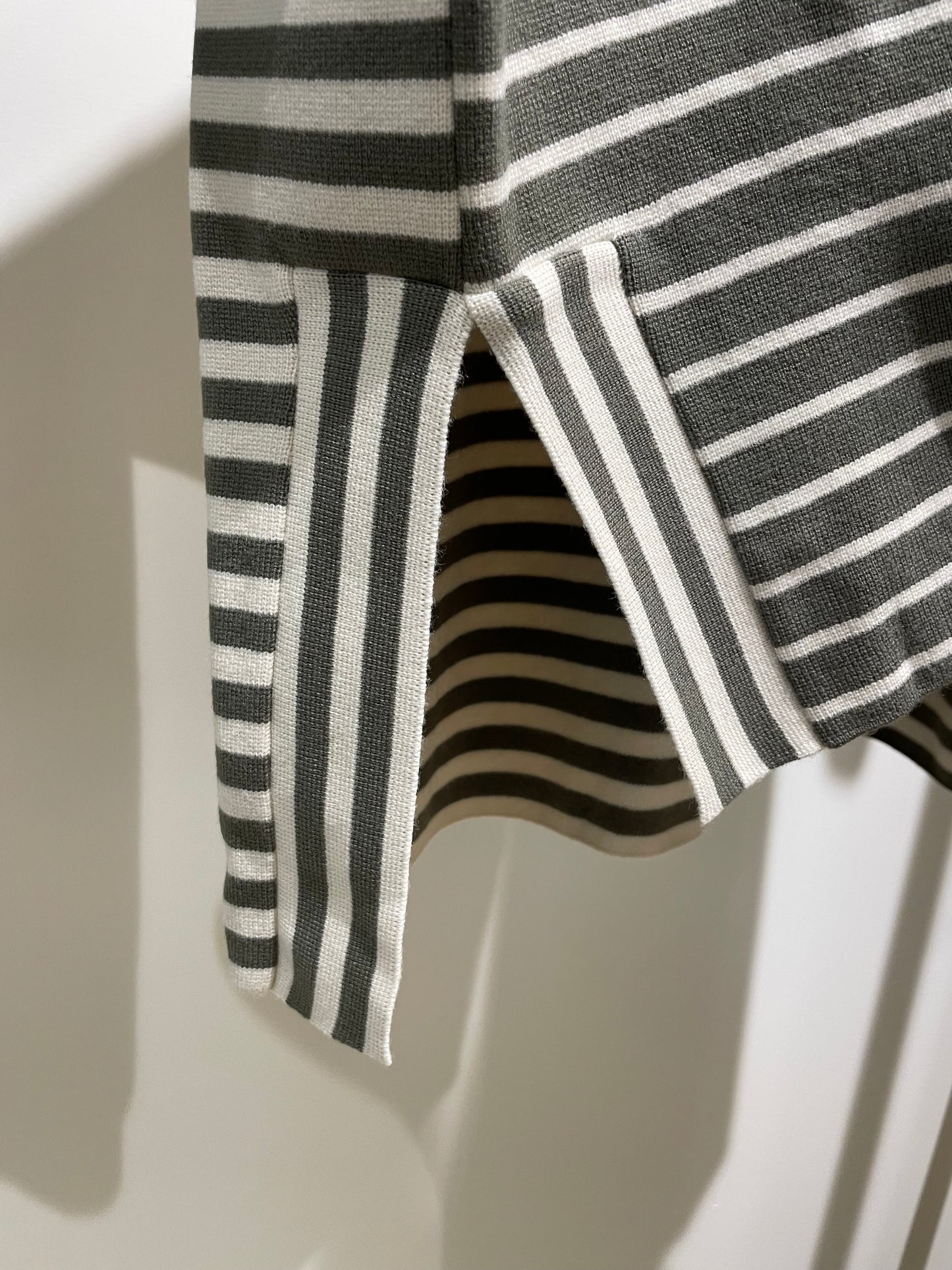 Striped Crewneck Short Sleeve Knit