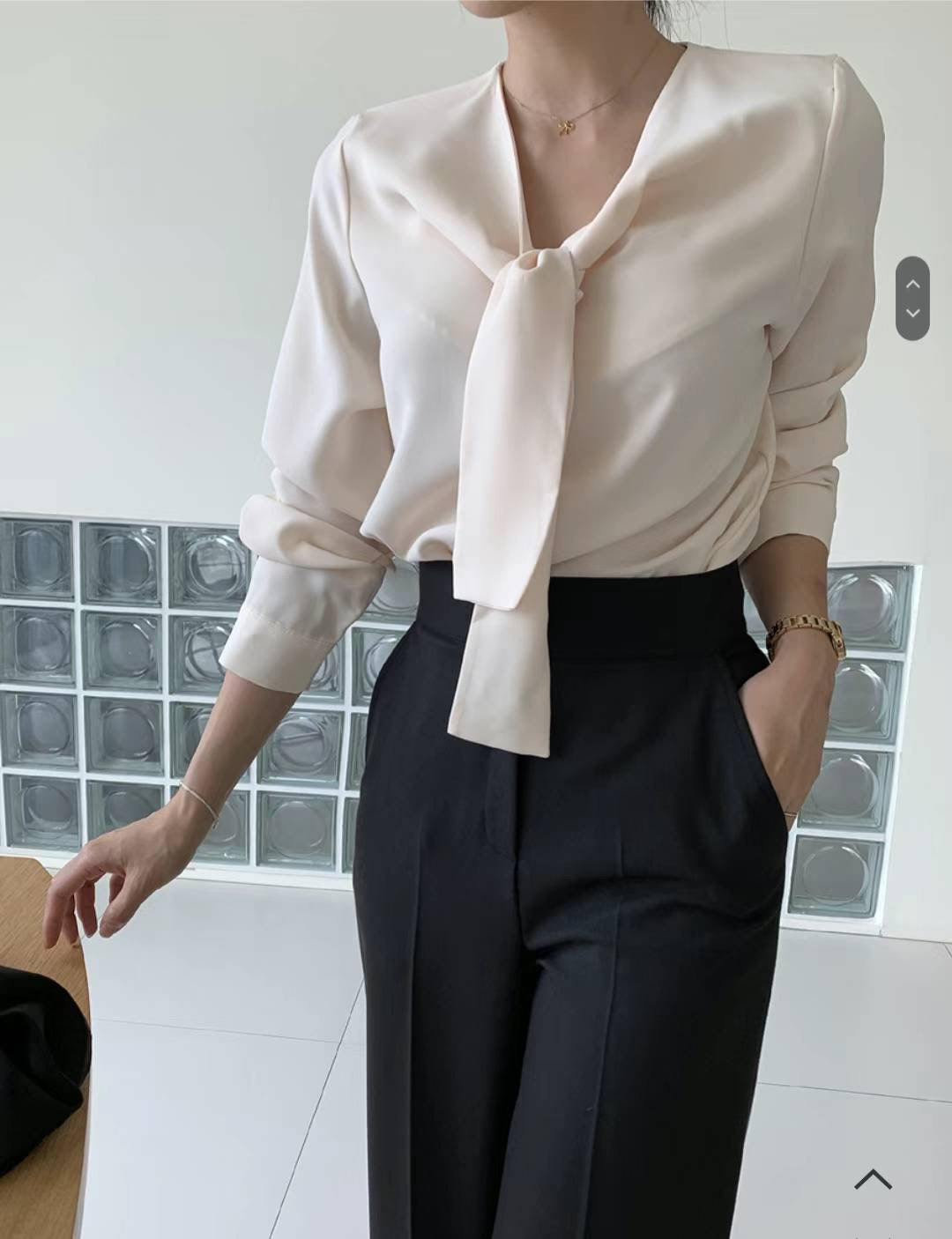 Front Tie Blouse
