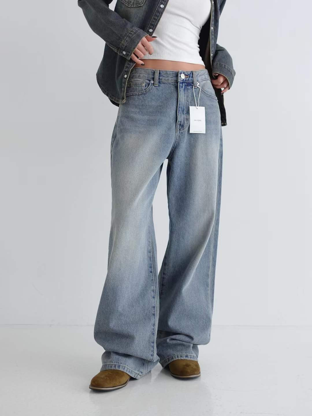 High Waist Straight Cut Jeans 511