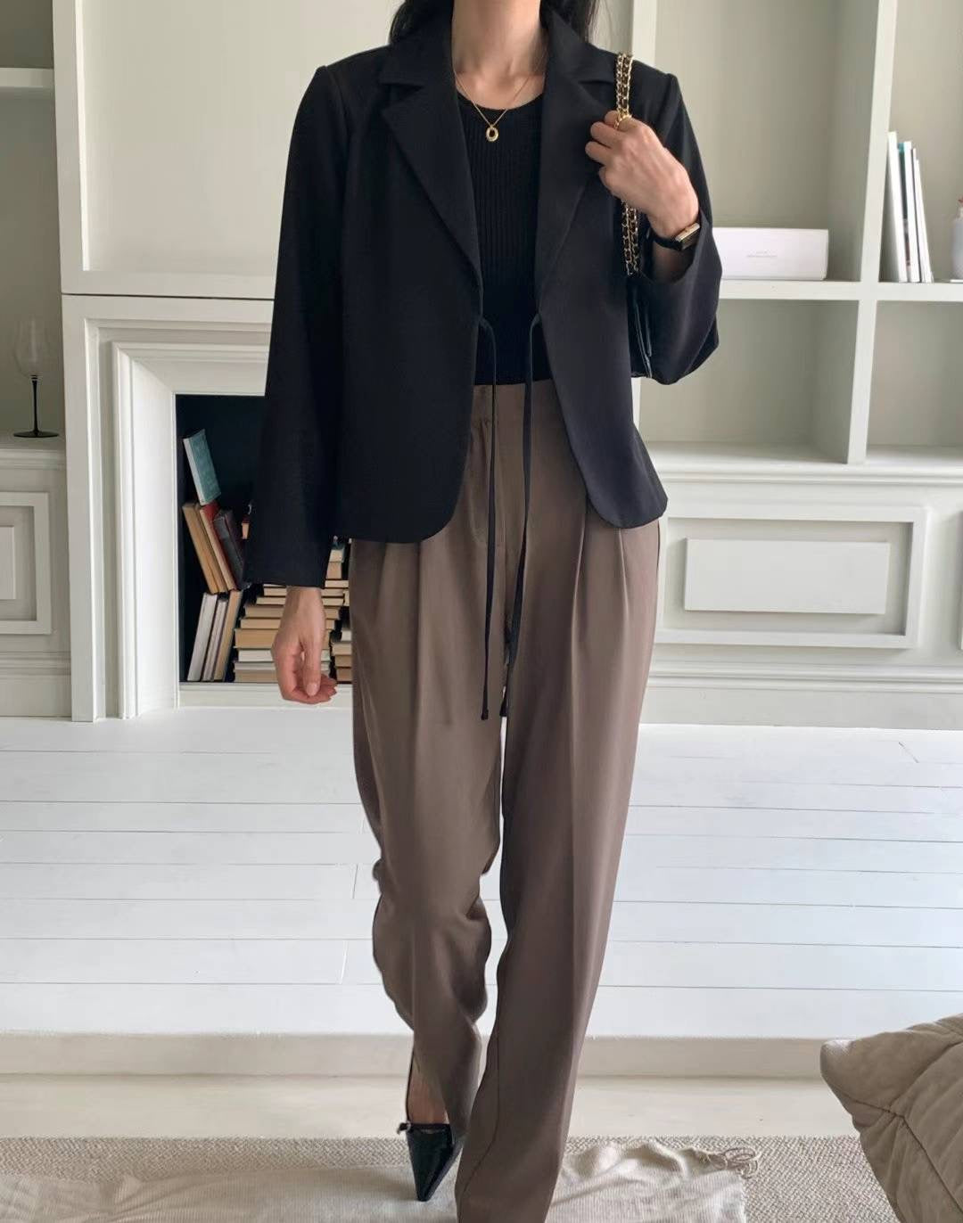 Front Tie Blazer