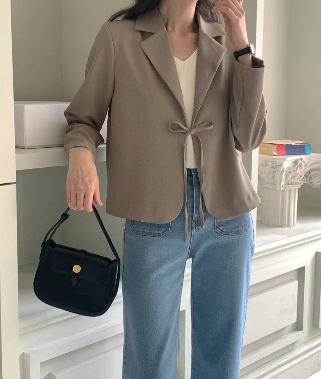 Front Tie Blazer