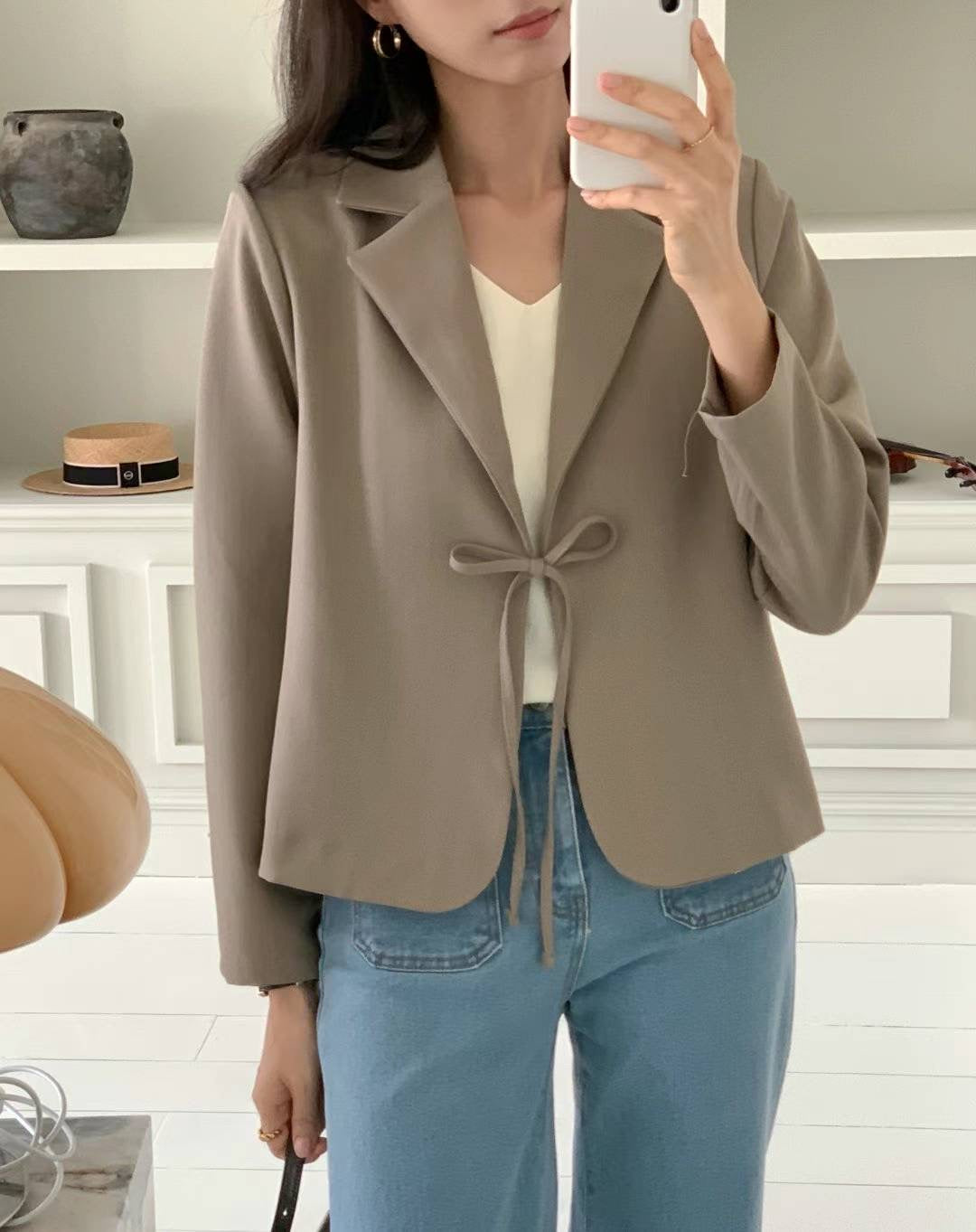 Front Tie Blazer