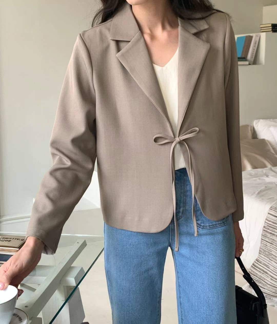 Front Tie Blazer
