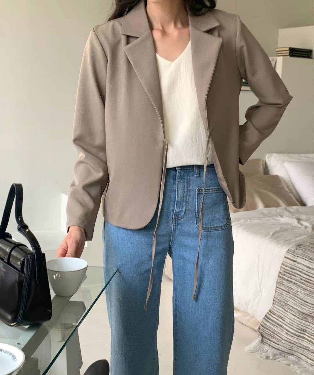 Front Tie Blazer