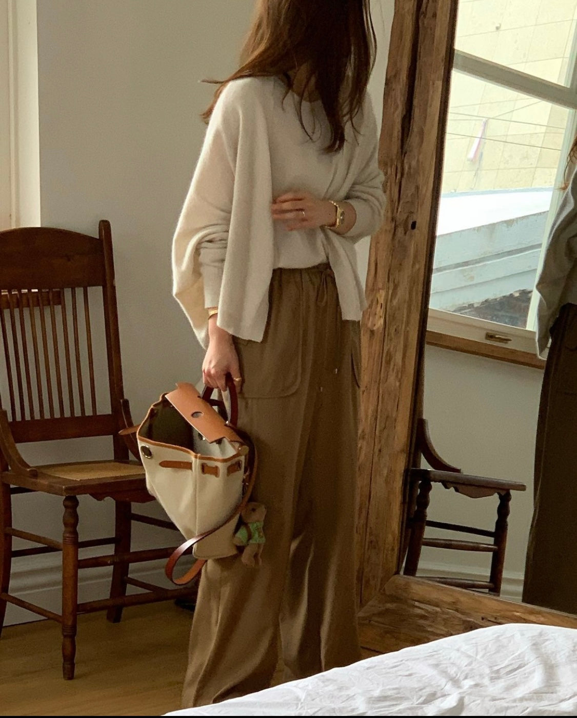 Wool Cashmere Mixed Cardigan