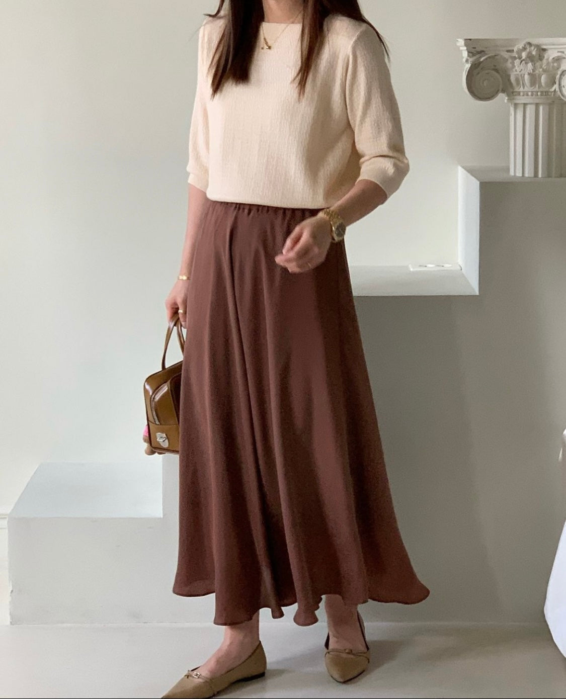 Square Collared Knit Sweater