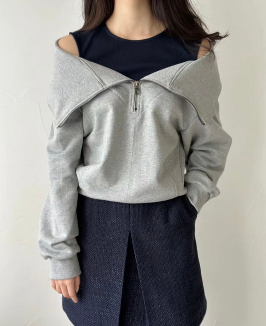 Cold Shoulder Sweatshirt
