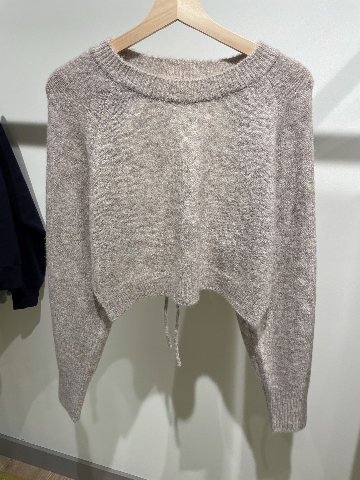 Backless Crop Sweater
