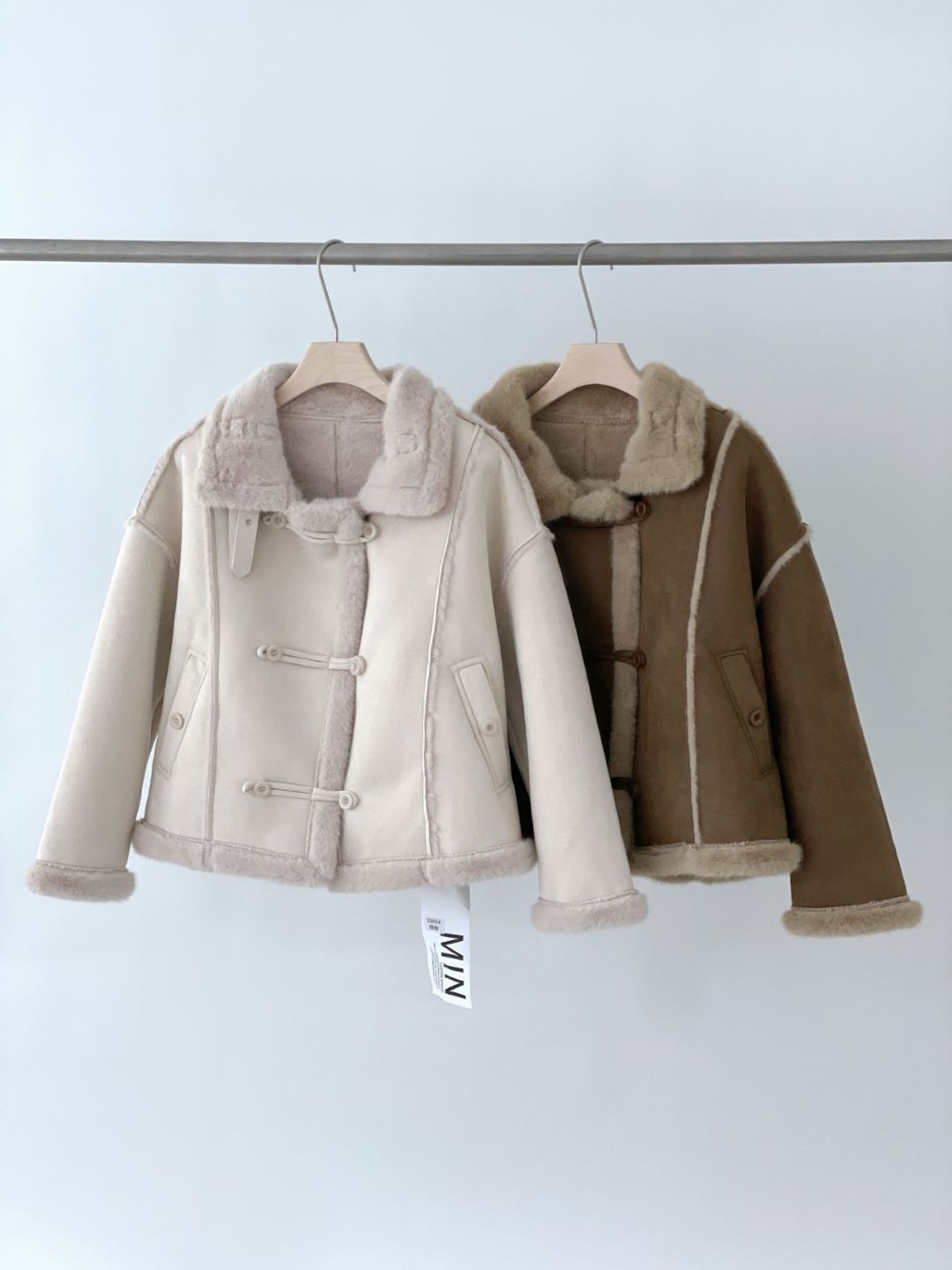 Faux Fur Buttoned Coat