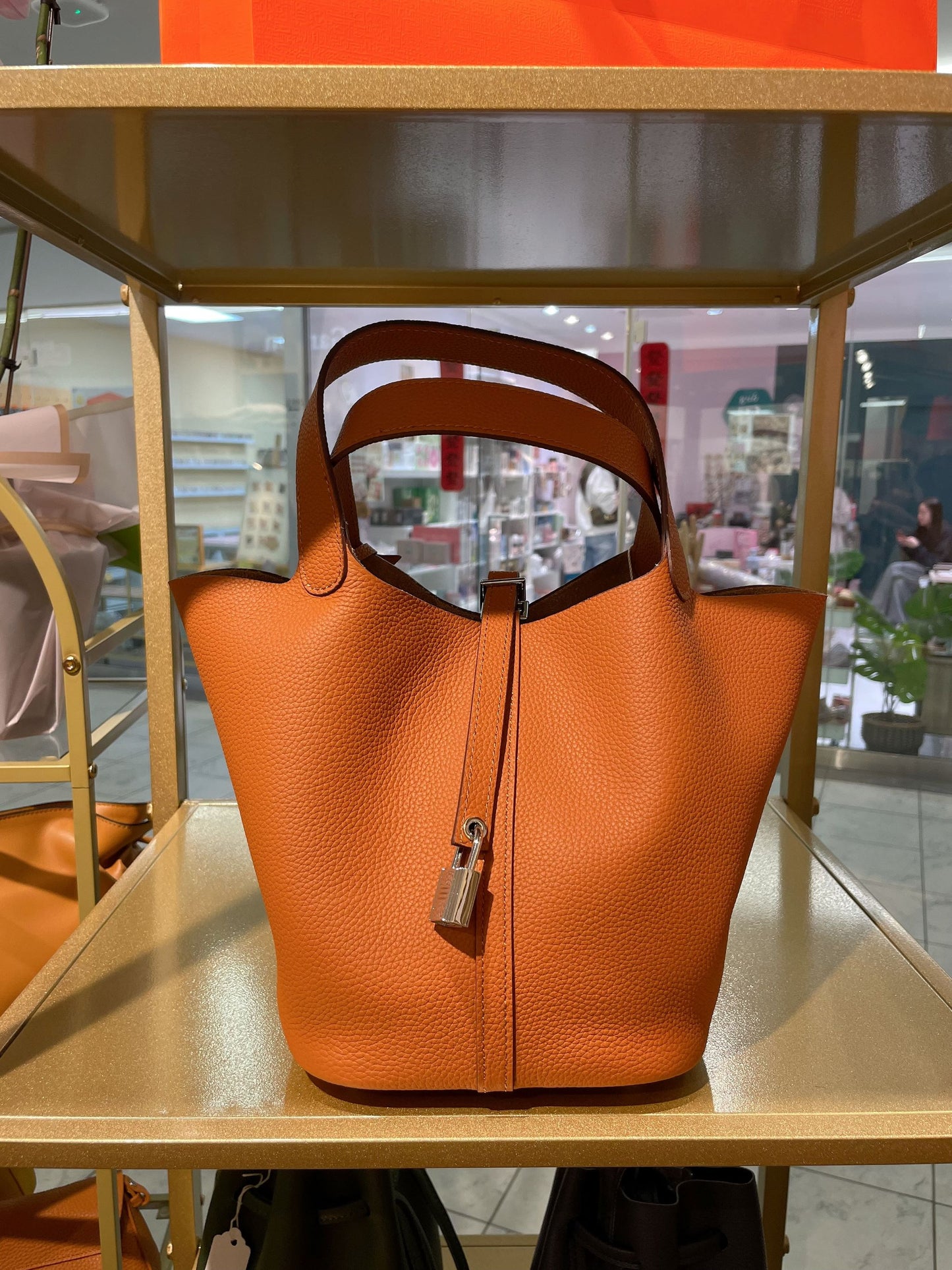 Leather Top Handle Bag