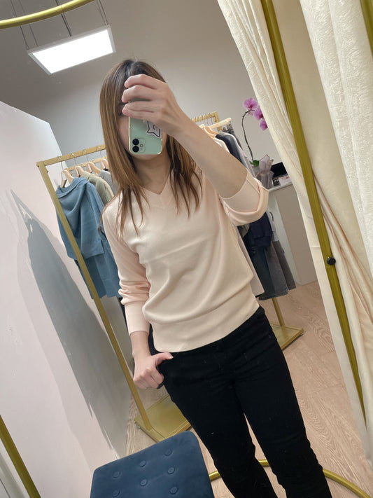 V Neck long sleeve sweater 2223