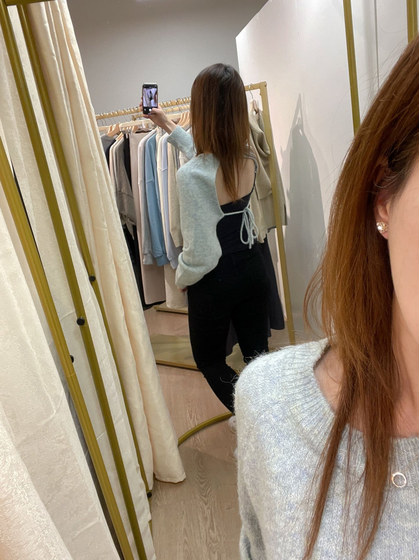 Backless Crop Sweater