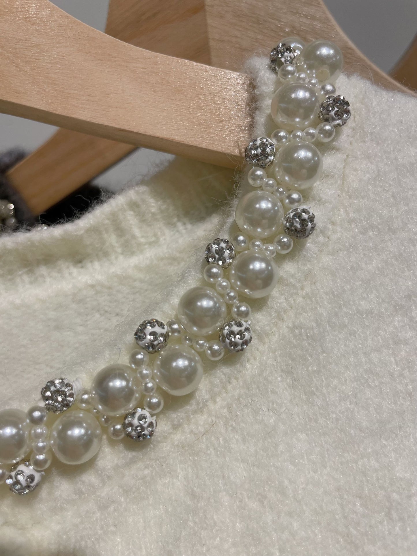 Pearl Wool Knit Vest